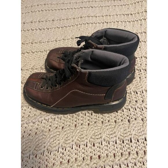 Dr Martens AW004 Boots Men Sz 7 Brown Leather PC03C 9793 Lace-Up Ankle Boots Doc